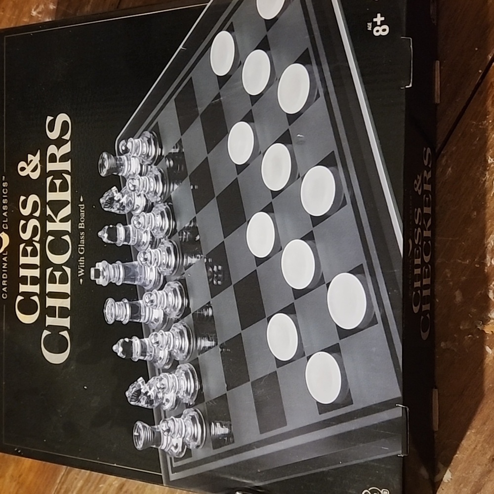Chess and checker set